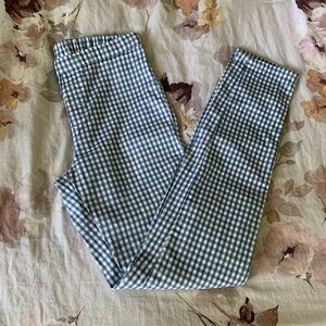 Gingham Slim Trousers